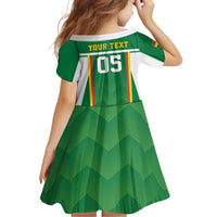 Custom Bolivia Football Family Matching Long Sleeve Bodycon Dress and Hawaiian Shirt Go Champions La Verde Green Version