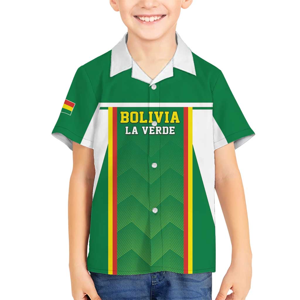 Custom Bolivia Football Family Matching Tank Maxi Dress and Hawaiian Shirt Go Champions La Verde Green Version
