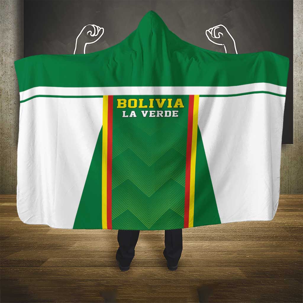 Bolivia Football Hooded Blanket Go Champions La Verde Green Version