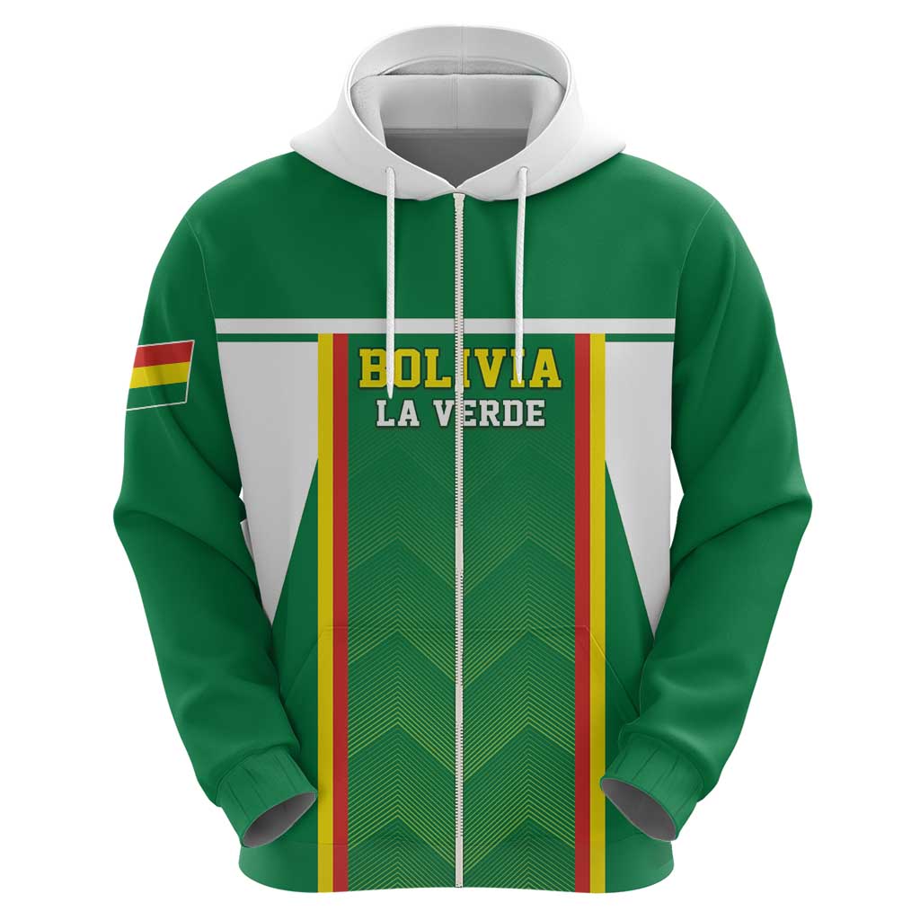Custom Bolivia Football Hoodie Go Champions La Verde Green Version