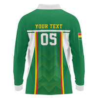 Custom Bolivia Football Long Sleeve Polo Shirt Go Champions La Verde Green Version