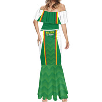 Custom Bolivia Football Mermaid Dress Go Champions La Verde Green Version