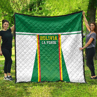 Bolivia Football Quilt Go Champions La Verde Green Version
