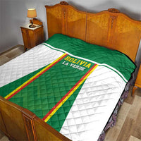 Bolivia Football Quilt Go Champions La Verde Green Version