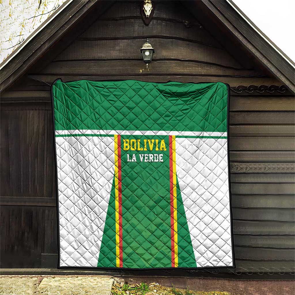 Bolivia Football Quilt Go Champions La Verde Green Version
