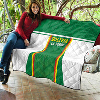 Bolivia Football Quilt Go Champions La Verde Green Version