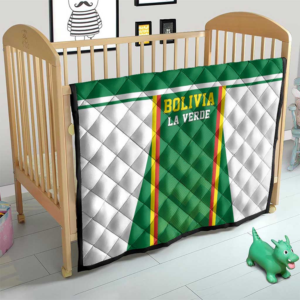 Bolivia Football Quilt Go Champions La Verde Green Version