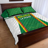 Bolivia Football Quilt Bed Set Go Champions La Verde Green Version