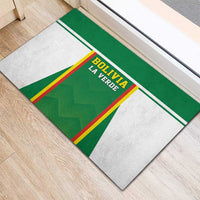 Bolivia Football Rubber Doormat Go Champions La Verde Green Version