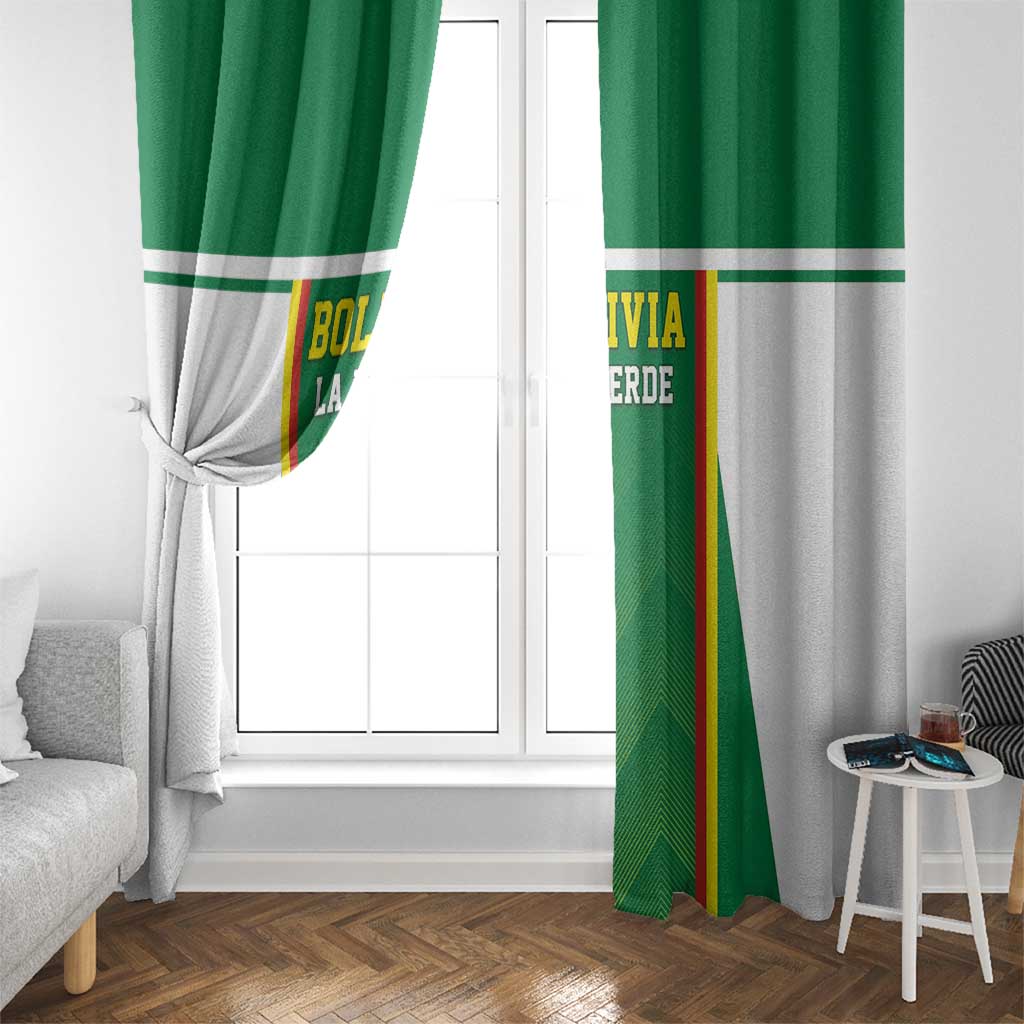 Bolivia Football Window Curtain Go Champions La Verde Green Version