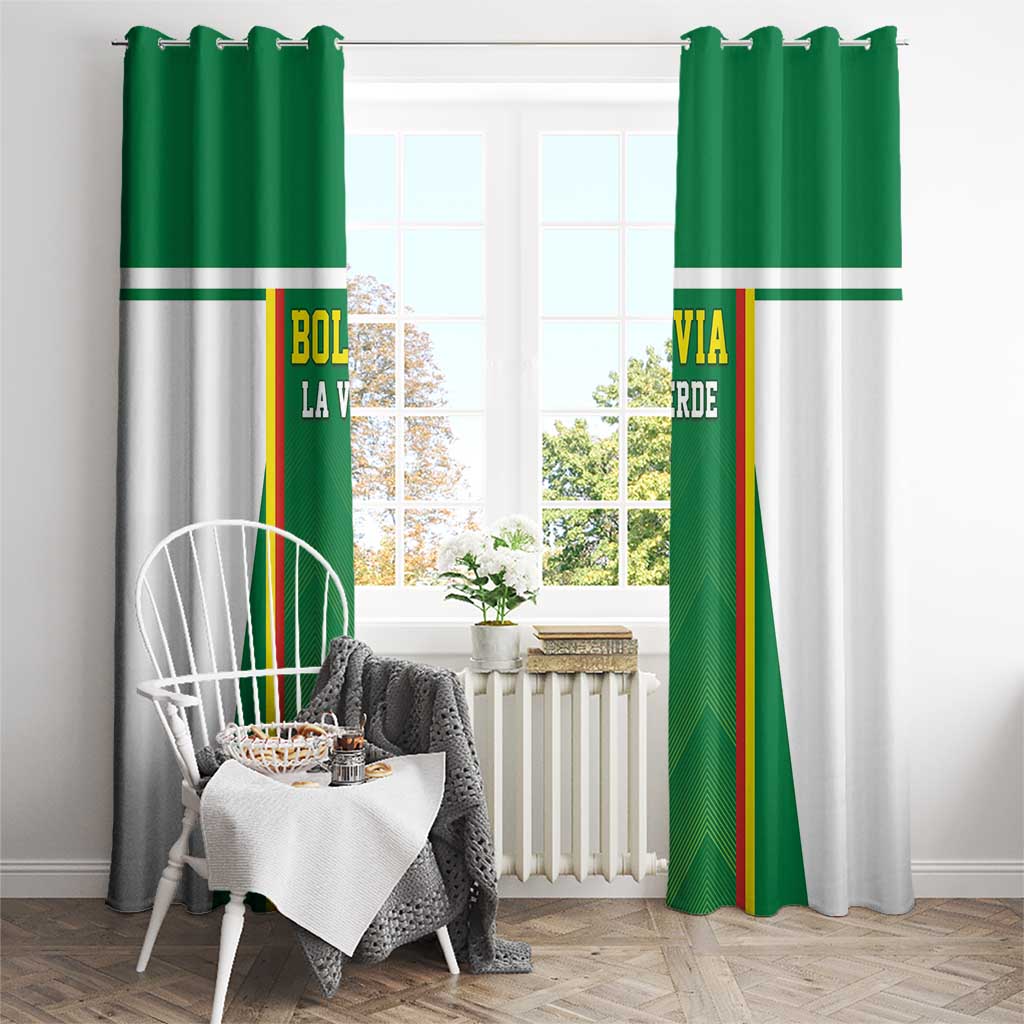 Bolivia Football Window Curtain Go Champions La Verde Green Version