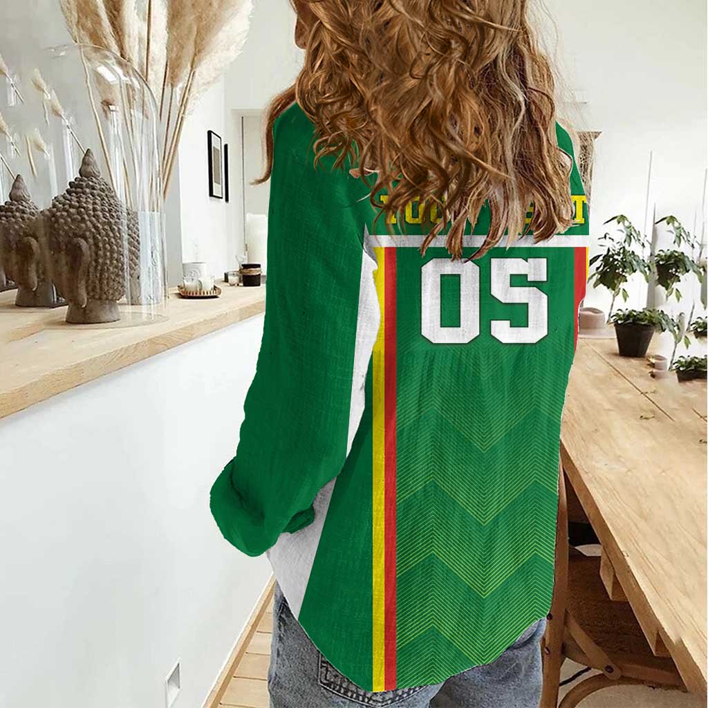 Custom Bolivia Football Women Casual Shirt Go Champions La Verde Green Version