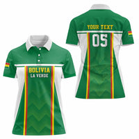 Custom Bolivia Football Women Polo Shirt Go Champions La Verde Green Version
