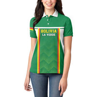 Custom Bolivia Football Women Polo Shirt Go Champions La Verde Green Version