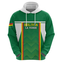 Custom Bolivia Football Zip Hoodie Go Champions La Verde Green Version