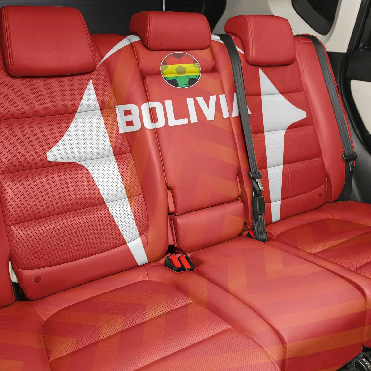 Bolivia Football Back Car Seat Cover Go Champions La Verde Red Version