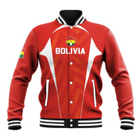 Custom Bolivia Football Baseball Jacket Go Champions La Verde Red Version
