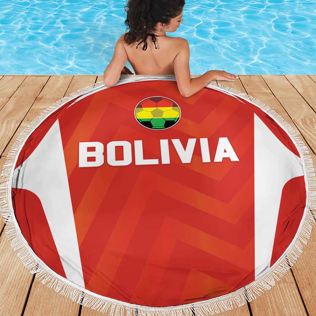 Bolivia Football Beach Blanket Go Champions La Verde Red Version
