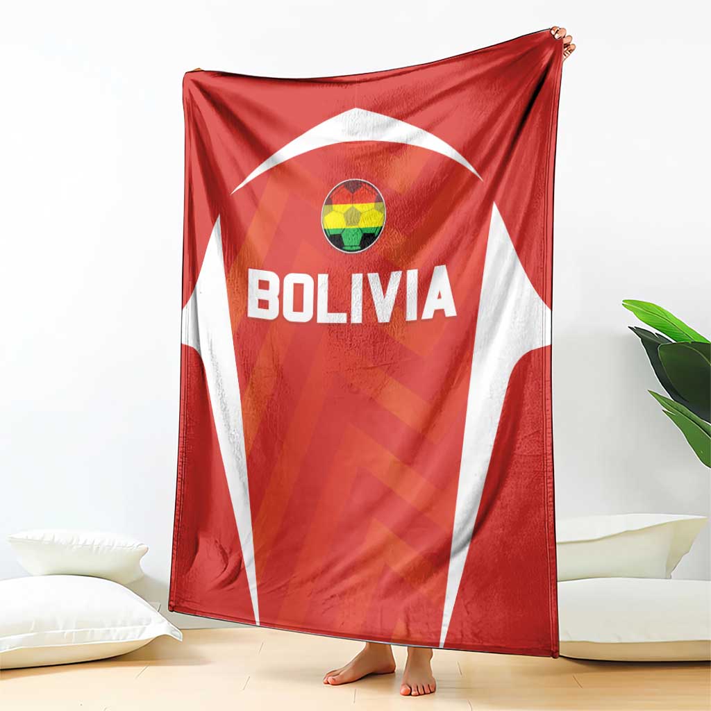 Bolivia Football Blanket Go Champions La Verde Red Version