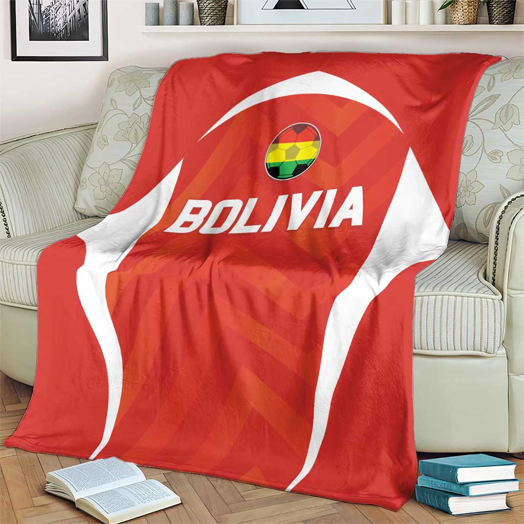 Bolivia Football Blanket Go Champions La Verde Red Version