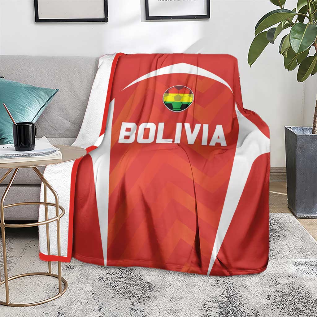 Bolivia Football Blanket Go Champions La Verde Red Version
