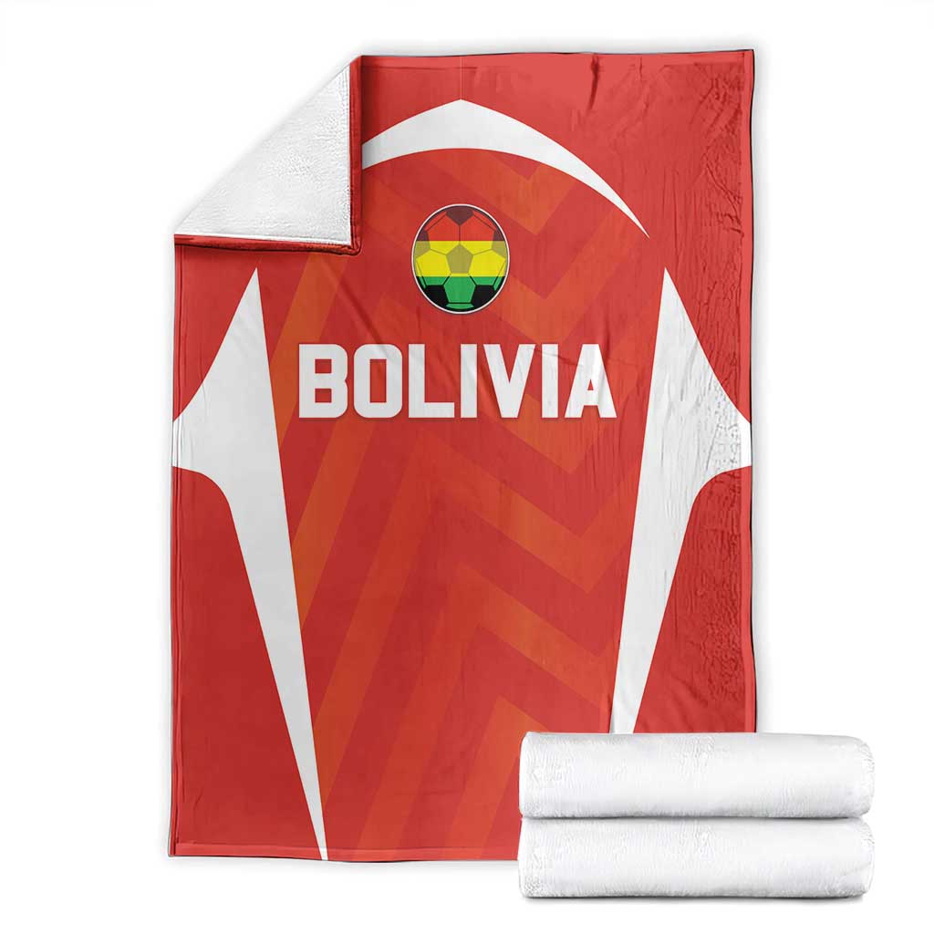 Bolivia Football Blanket Go Champions La Verde Red Version