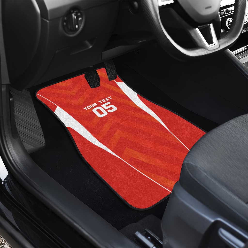 Bolivia Football Car Mats Go Champions La Verde Red Version