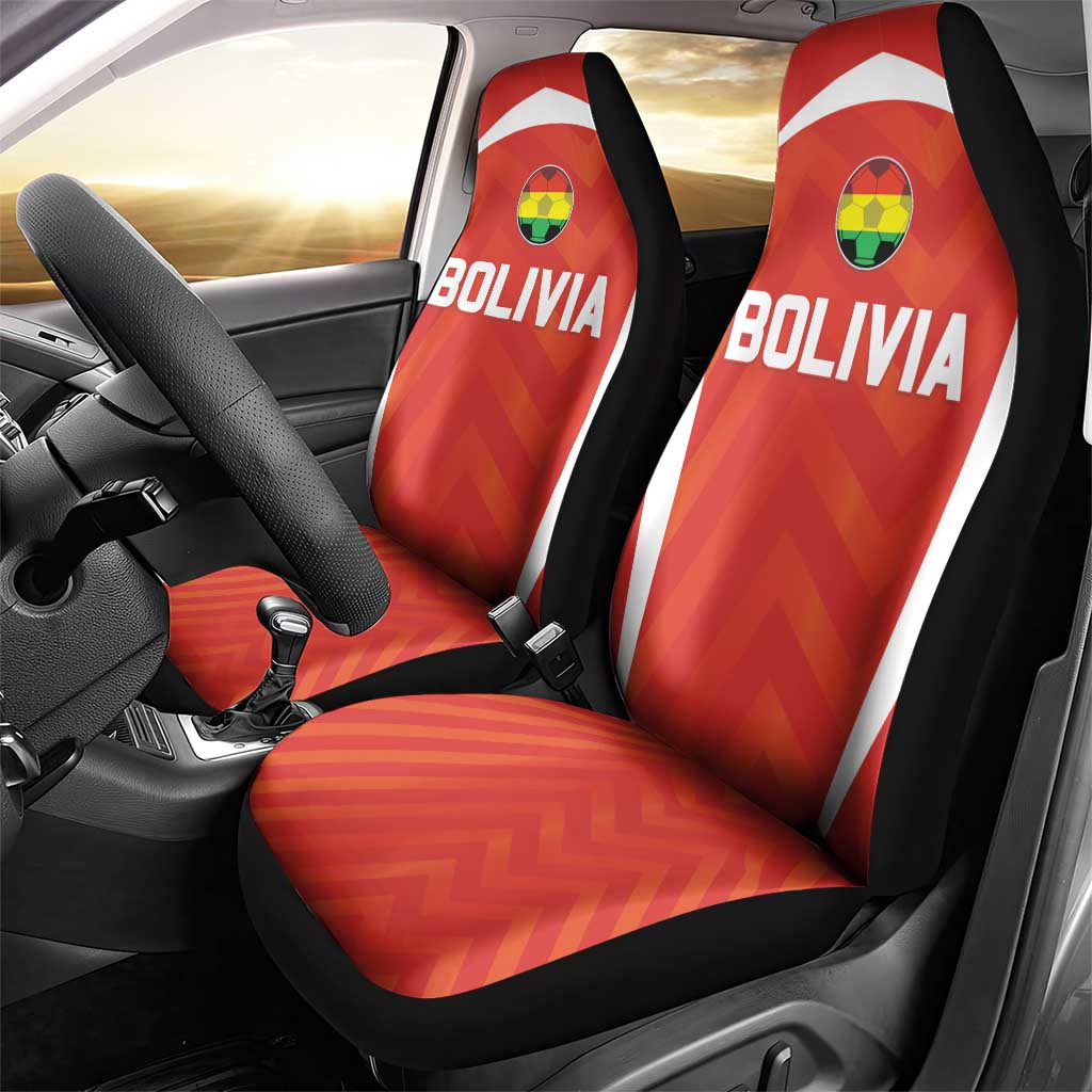Bolivia Football Car Seat Cover Go Champions La Verde Red Version