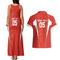 Custom Bolivia Football Couples Matching Tank Maxi Dress and Hawaiian Shirt Go Champions La Verde Red Version