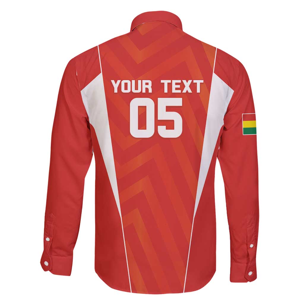 Custom Bolivia Football Family Matching Long Sleeve Bodycon Dress and Hawaiian Shirt Go Champions La Verde Red Version
