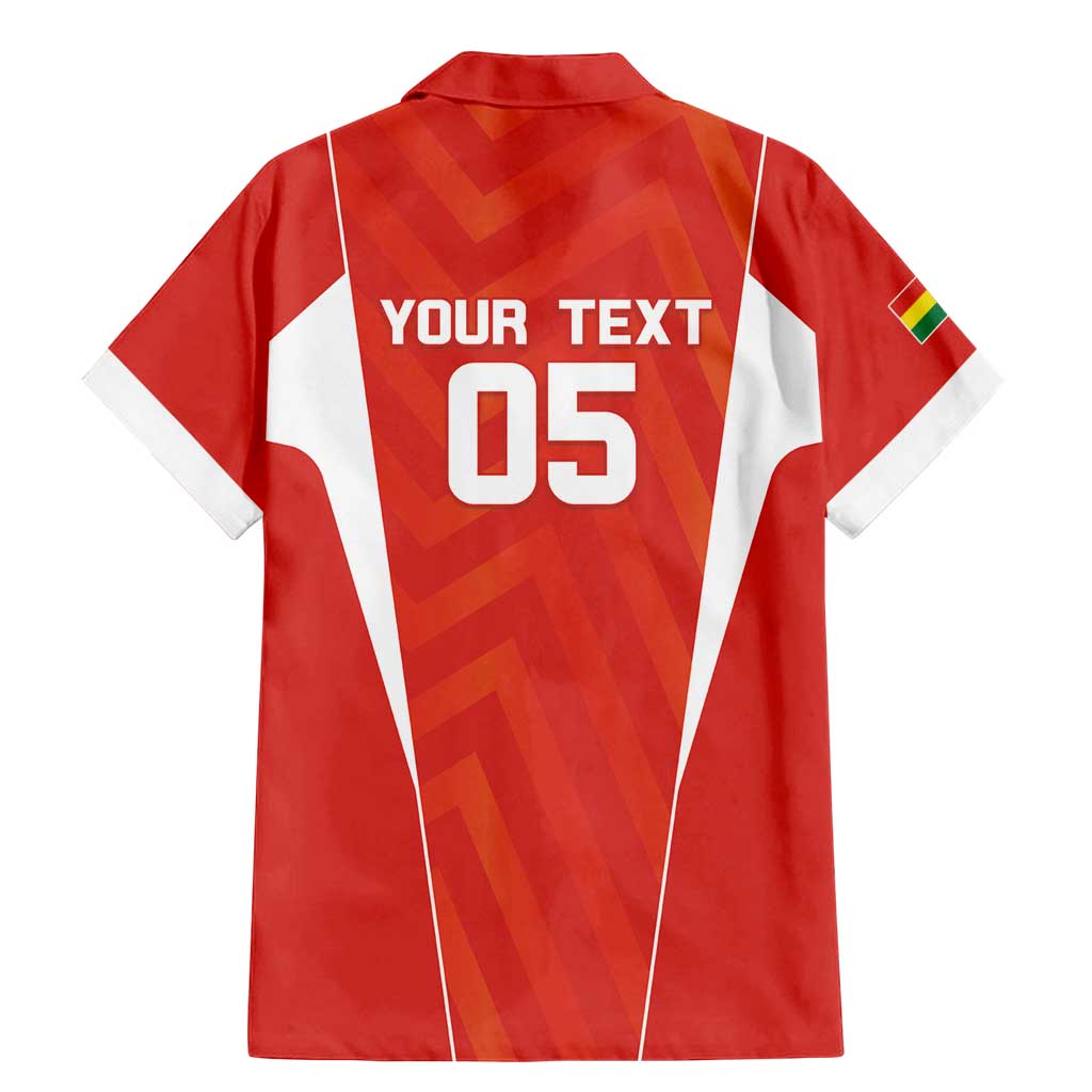 Custom Bolivia Football Family Matching Mermaid Dress and Hawaiian Shirt Go Champions La Verde Red Version