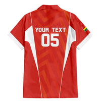 Custom Bolivia Football Family Matching Mermaid Dress and Hawaiian Shirt Go Champions La Verde Red Version