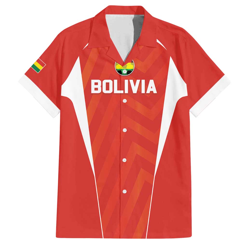 Custom Bolivia Football Family Matching Summer Maxi Dress and Hawaiian Shirt Go Champions La Verde Red Version