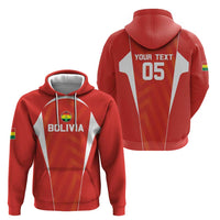 Custom Bolivia Football Hoodie Go Champions La Verde Red Version