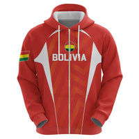 Custom Bolivia Football Hoodie Go Champions La Verde Red Version