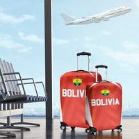 Bolivia Football Luggage Cover Go Champions La Verde Red Version