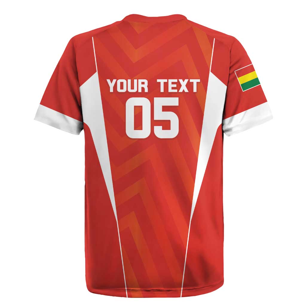 Custom Bolivia Football Rugby Jersey Go Champions La Verde Red Version