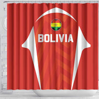 Bolivia Football Shower Curtain Go Champions La Verde Red Version