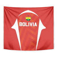 Bolivia Football Tapestry Go Champions La Verde Red Version
