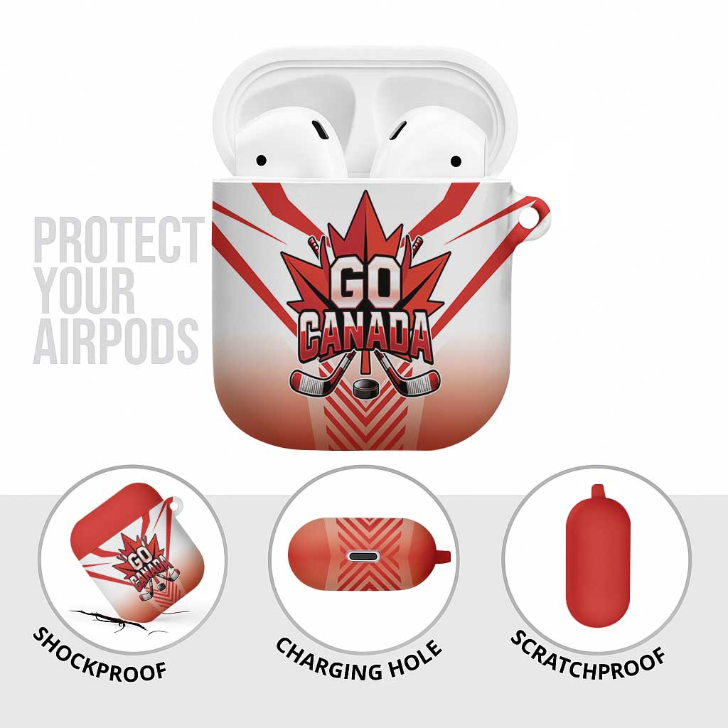 Canada Ice Hockey AirPods Case Go Canada Unique Style