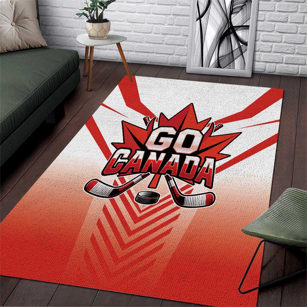 Canada Ice Hockey Area Rug Go Canada Unique Style