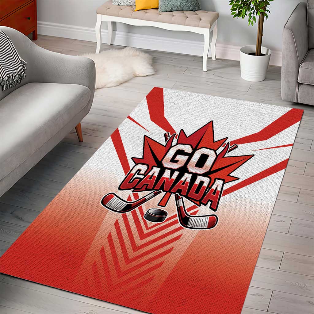 Canada Ice Hockey Area Rug Go Canada Unique Style