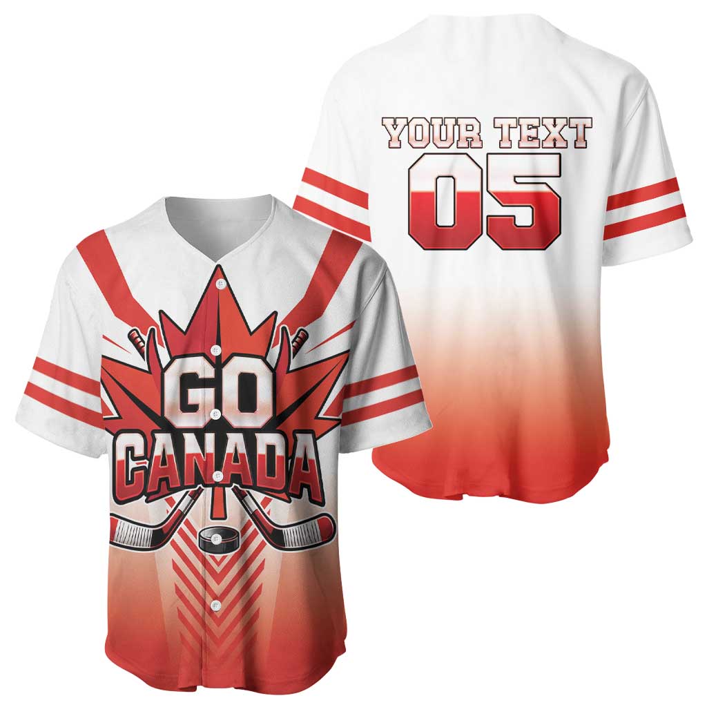 Canada Ice Hockey Custom Baseball Jersey Go Canada Unique Style