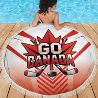 Canada Ice Hockey Beach Blanket Go Canada Unique Style