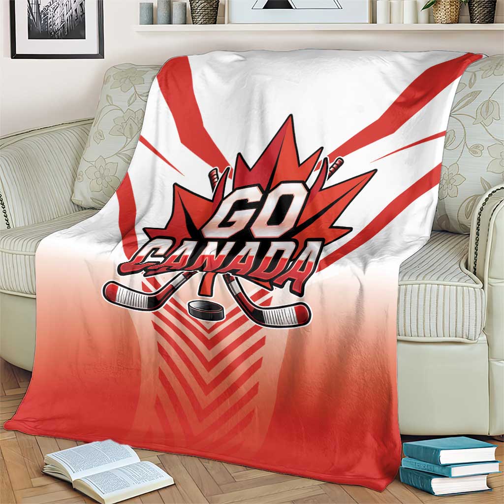 Canada Ice Hockey Blanket Go Canada Unique Style