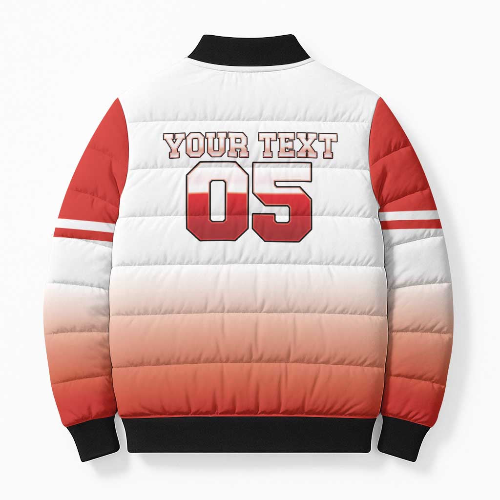 Canada Ice Hockey Custom Bomber Puffer Jacket Go Canada Unique Style