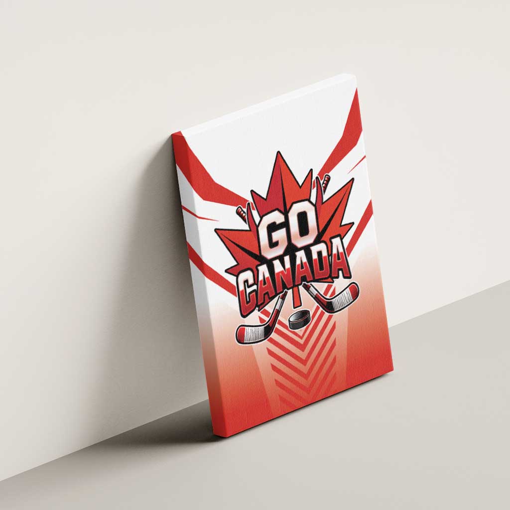 Canada Ice Hockey Canvas Wall Art Go Canada Unique Style