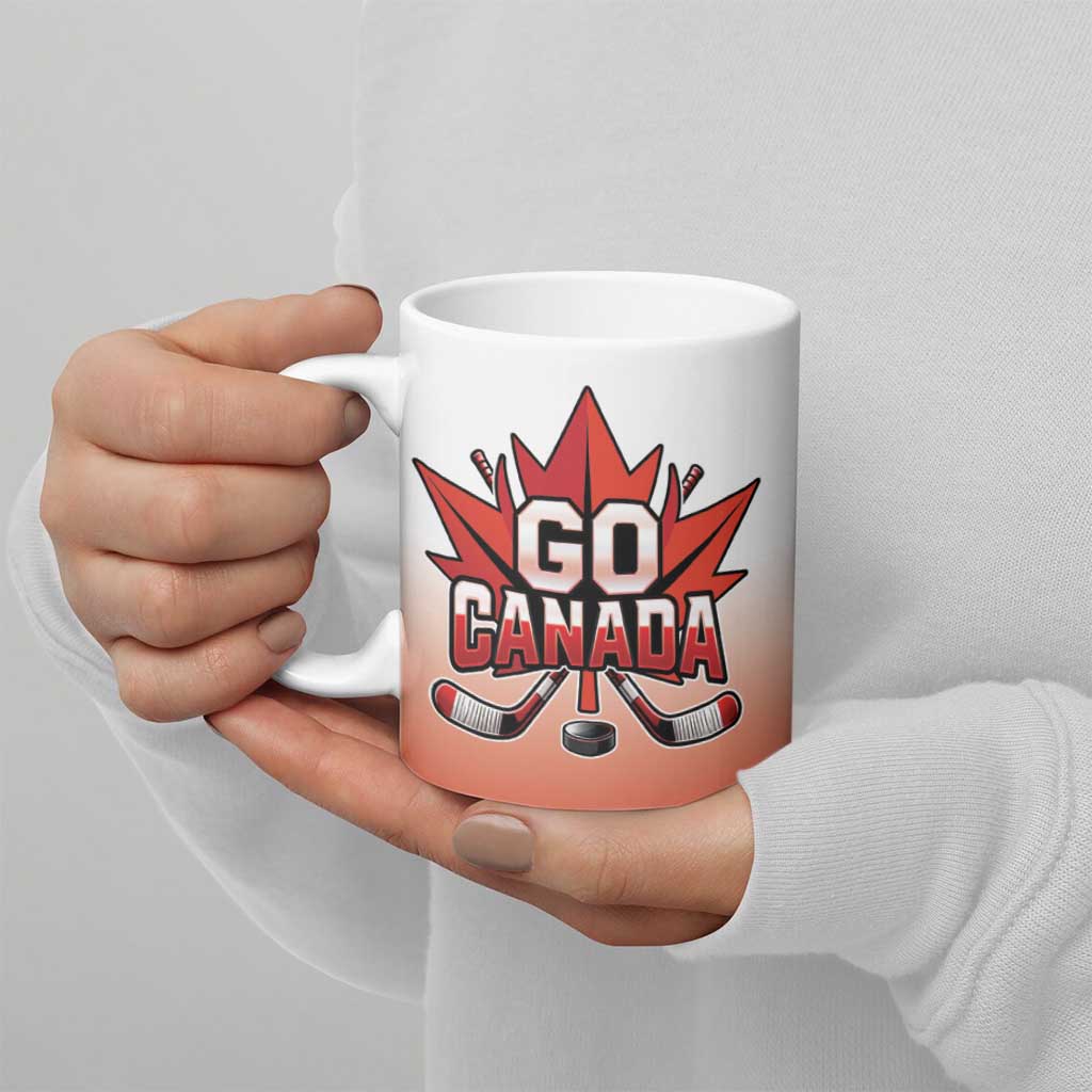 Canada Ice Hockey Custom Ceramic Mug Go Canada Unique Style