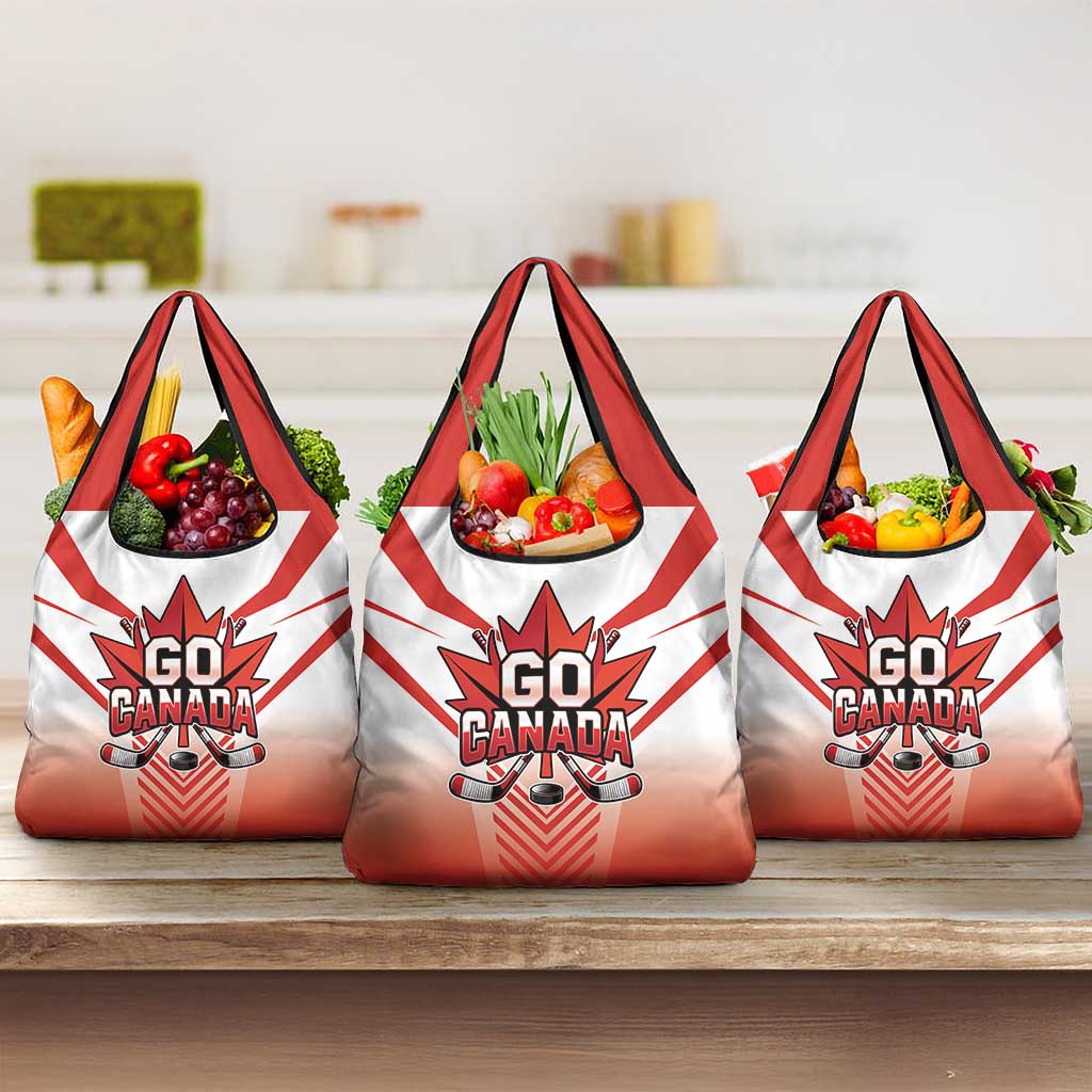 Canada Ice Hockey Grocery Bag Go Canada Unique Style