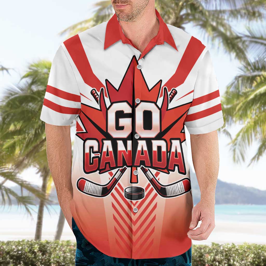 Canada Ice Hockey Custom Hawaiian Shirt Go Canada Unique Style